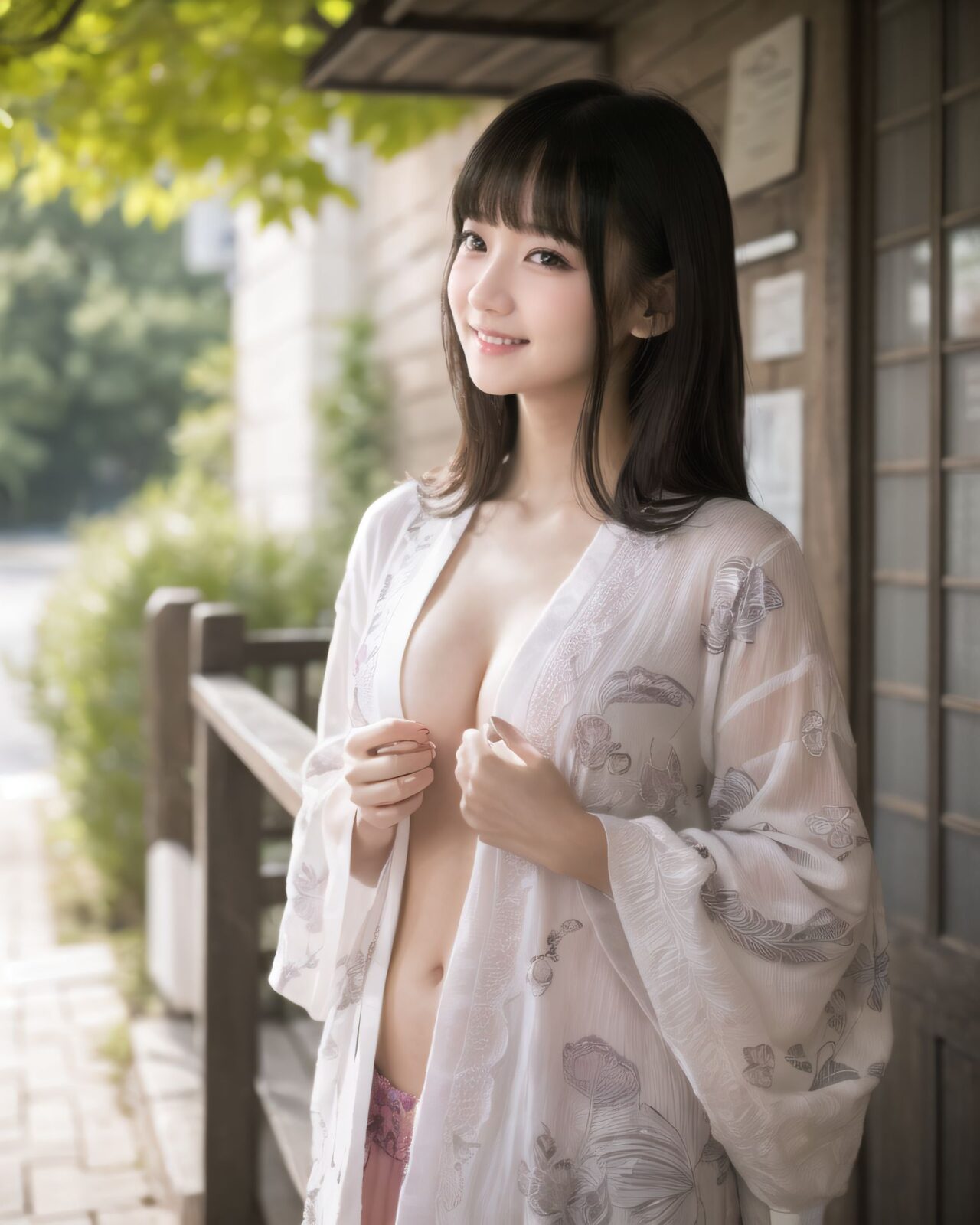 (A translucent beautiful attractive face and figure neat and clean pretty elementary school students young girl,18yo:1.6),(embarrassed :1.8),
(idol face:1.6),(beautiful medium breasts), She wears her hair in a youthful style and possesses a cute face, Though slightly embarrassed, (bridge of the nose, high nose:1.2), 
(4k, ultra high res, best quality, masterpiece:1.2), (photo realistic:1.4), (studio lighting),exceptionally detailed RAW color photo, professional-grade photograph,

(Photos for infantile tastes:1.6),
(Young girl standing, relaxing, sexy pose with knees open, childish body: 1.5),

**
(

1girl, cowboy shot, Outside, park, Japanese garden,
(She's in the middle of taking off her kimonolothes, petit naked, semi-naked, petit nakedness, bra, panty, skirt, underwear, skirt lift, glasses, ass, panties, clothes lift, shirt, looking front, white shirt, standing, panties under pantyhose, bent over, legs,lovingly gaze,blush,looking at viewer:1.2),

(kimono:1.7), new year, kanzashi, wide sleeves, short hair with long locks, pink kimono, smile, red flower, cherry blossoms, kyoto, pink flower, long sleeves, (furisode:1.2), hair ornament, (japanese clothes), falling petals, falling leaves, branch, hair flower, open mouth, sakuramon, (floral print:1.4), looking at viewer, (happy new year photo:1.1), fur trim, chrysanthemum, black hair, chinese zodiac, flower, petals, parted bangs, dragonfly, standing, leaf,zentangle


:1.9),

**
BLAKE


(A 16-year-old fairy girl with an innocent subtle sunlight filtering through sheer curtains. A gentle, serene expression on her face, creating a homely, comforting atmosphere),

her innocent expression, gentle smile, shyness,

shy idol-like smile,

dark, deep blue-green eyes that radiate a pure brilliance,
silver hair, stylish short haircut, delicate hair flow,


a look into the camera, a look that meets the eye, embodying the wonder of a child,

close-up shots,
soft, natural poses, youthful and elegant shots,


a mischievous look, an ideal fusion of innocence and charm,
embodying the popular kawaii girl,
elements of Lolita fashion, fresh and pure poses, exuding natural charm,


emphasizing her cuteness from a low angle and bringing out the delicate texture of her hair and clothes.
Soft natural light casts a soft shadow, bringing out the contours of her youthful face.


making her stand out clearly.
The shallow depth of field of the 50mm f/1.2 lens creates beautiful depth of field blur with her face in focus.
High resolution, detailed graphics,
vibrant colors, professional quality,


ultra-high resolution, every detail is reproduced clearly, from the individual strands of hair to the intricate weave of the costume.
The vivid contrast of the professional-quality image brings the vivid colors to life.

(EasyNegativeV2: -1.5), (Worst Quality, Low Quality: -1.2),
(Mole: -1.1), (Skin Spot: -1.2), (Freckle: -1.3)
(Poor Hand: -5: -1.2), (Negative Hand: -1.1),

BLAKE

A high detail illustration of a young Japanese girl with a **shy yet curious expression**. 
Her expression should convey a sense of hesitant curiosity, as if she is trying to understand her own emotions of nervousness and excitement. Her cheeks should be flushed lightly, and her eyes should have a gentle sparkle, hinting at both her hesitation and her playful desire to show herself.

She wears a revealing summer dress with **lace details** that peek out, adding an element of innocent allure. Her hands should be placed near her neckline, **gently pulling the fabric aside as if to reveal more of her chest**, but with a sense of hesitation that conveys her mixed feelings. Her pose should be slightly twisted, suggesting vulnerability while also giving a hint of confidence as if she is trying to overcome her shyness.

The focus should be on her **facial expressions?soft, sparkling eyes, flushed cheeks, and a tiny, nervous smile** that shows her internal conflict between wanting to be daring and feeling hesitant. Her posture should feel both reserved and exploratory, making it appear that she is testing her own boundaries.

The illustration should be rendered in a **2.5D anime-inspired art style**, with bright and vibrant colors. The emphasis should be on capturing the moment of emotional conflict, balancing innocence with a daring, yet unsure charm. The setting should be simple, allowing the focus to remain on her actions and expressions, and ensuring that the sense of charm and playfulness is at the forefront.

BLAKE



A high detail illustration of a young Japanese girl with a shy yet funy expression, She should look as if she is caught in an emotional mix of nervousness and excitement, her cheeks flushed deeply, and her eyes wide with a hint of tears welling up, reflecting her vulnerability and hesitation. reflecting her playful desire to show herself, but now with an added layer of innocence and reluctance.

She has long black hair that falls past her shoulders and wears a slightly revealing summer dress. Her hands should be positioned near her chest, as if holding her dress up to cover herself, creating a sense of both self-consciousness and wanting to reveal. She should also be lifting the hem of her dress just enough , adding to the tension between innocence and boldness. Her body language should emphasize a mix of defensiveness and thrill, similar to someone caught between wanting to hide and wanting to be seen.

The illustration should focus on her **facial expressions?wide eyes with tears, flushed cheeks, and a slightly trembling, unsure smile**, capturing the tension between her desires and her hesitation. The anime-inspired art style should use bright, vibrant tones, bringing out her emotional conflict while keeping the overall atmosphere charming and a bit playful.


BLAKE

(EasyNegativeV2: -1.5), (Worst Quality, Low Quality: -1.2),(Mole: -1.1), (Skin Spot: -1.2), (Freckle: -1.3),(Poor Hand: -5: -1.2), (Negative Hand: -1.1),(closed eyes:-2),(bra:-1.7),(bra straps:-1.9),(upper body nakid),