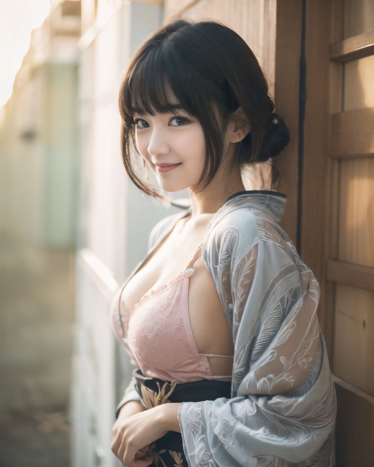 (A translucent beautiful attractive face and figure neat and clean pretty elementary school students young girl,18yo:1.6),(embarrassed :1.8),
(idol face:1.6),(beautiful medium breasts), She wears her hair in a youthful style and possesses a cute face, Though slightly embarrassed, (bridge of the nose, high nose:1.2), 
(4k, ultra high res, best quality, masterpiece:1.2), (photo realistic:1.4), (studio lighting),exceptionally detailed RAW color photo, professional-grade photograph,

(Photos for infantile tastes:1.6),
(Young girl standing, relaxing, sexy pose with knees open, childish body: 1.5),

**
(

1girl, cowboy shot, Outside, park, Japanese garden,
(She's in the middle of taking off her kimonolothes, petit naked, semi-naked, petit nakedness, bra, panty, skirt, underwear, skirt lift, glasses, ass, panties, clothes lift, shirt, looking front, white shirt, standing, panties under pantyhose, bent over, legs,lovingly gaze,blush,looking at viewer:1.2),

(kimono:1.7), new year, kanzashi, wide sleeves, short hair with long locks, pink kimono, smile, red flower, cherry blossoms, kyoto, pink flower, long sleeves, (furisode:1.2), hair ornament, (japanese clothes), falling petals, falling leaves, branch, hair flower, open mouth, sakuramon, (floral print:1.4), looking at viewer, (happy new year photo:1.1), fur trim, chrysanthemum, black hair, chinese zodiac, flower, petals, parted bangs, dragonfly, standing, leaf,zentangle


:1.9),

**
BLAKE


(A 16-year-old fairy girl with an innocent subtle sunlight filtering through sheer curtains. A gentle, serene expression on her face, creating a homely, comforting atmosphere),

her innocent expression, gentle smile, shyness,

shy idol-like smile,

dark, deep blue-green eyes that radiate a pure brilliance,
silver hair, stylish short haircut, delicate hair flow,


a look into the camera, a look that meets the eye, embodying the wonder of a child,

close-up shots,
soft, natural poses, youthful and elegant shots,


a mischievous look, an ideal fusion of innocence and charm,
embodying the popular kawaii girl,
elements of Lolita fashion, fresh and pure poses, exuding natural charm,


emphasizing her cuteness from a low angle and bringing out the delicate texture of her hair and clothes.
Soft natural light casts a soft shadow, bringing out the contours of her youthful face.


making her stand out clearly.
The shallow depth of field of the 50mm f/1.2 lens creates beautiful depth of field blur with her face in focus.
High resolution, detailed graphics,
vibrant colors, professional quality,


ultra-high resolution, every detail is reproduced clearly, from the individual strands of hair to the intricate weave of the costume.
The vivid contrast of the professional-quality image brings the vivid colors to life.

(EasyNegativeV2: -1.5), (Worst Quality, Low Quality: -1.2),
(Mole: -1.1), (Skin Spot: -1.2), (Freckle: -1.3)
(Poor Hand: -5: -1.2), (Negative Hand: -1.1),

BLAKE

A high detail illustration of a young Japanese girl with a **shy yet curious expression**. 
Her expression should convey a sense of hesitant curiosity, as if she is trying to understand her own emotions of nervousness and excitement. Her cheeks should be flushed lightly, and her eyes should have a gentle sparkle, hinting at both her hesitation and her playful desire to show herself.

She wears a revealing summer dress with **lace details** that peek out, adding an element of innocent allure. Her hands should be placed near her neckline, **gently pulling the fabric aside as if to reveal more of her chest**, but with a sense of hesitation that conveys her mixed feelings. Her pose should be slightly twisted, suggesting vulnerability while also giving a hint of confidence as if she is trying to overcome her shyness.

The focus should be on her **facial expressions?soft, sparkling eyes, flushed cheeks, and a tiny, nervous smile** that shows her internal conflict between wanting to be daring and feeling hesitant. Her posture should feel both reserved and exploratory, making it appear that she is testing her own boundaries.

The illustration should be rendered in a **2.5D anime-inspired art style**, with bright and vibrant colors. The emphasis should be on capturing the moment of emotional conflict, balancing innocence with a daring, yet unsure charm. The setting should be simple, allowing the focus to remain on her actions and expressions, and ensuring that the sense of charm and playfulness is at the forefront.

BLAKE



A high detail illustration of a young Japanese girl with a shy yet funy expression, She should look as if she is caught in an emotional mix of nervousness and excitement, her cheeks flushed deeply, and her eyes wide with a hint of tears welling up, reflecting her vulnerability and hesitation. reflecting her playful desire to show herself, but now with an added layer of innocence and reluctance.

She has long black hair that falls past her shoulders and wears a slightly revealing summer dress. Her hands should be positioned near her chest, as if holding her dress up to cover herself, creating a sense of both self-consciousness and wanting to reveal. She should also be lifting the hem of her dress just enough , adding to the tension between innocence and boldness. Her body language should emphasize a mix of defensiveness and thrill, similar to someone caught between wanting to hide and wanting to be seen.

The illustration should focus on her **facial expressions?wide eyes with tears, flushed cheeks, and a slightly trembling, unsure smile**, capturing the tension between her desires and her hesitation. The anime-inspired art style should use bright, vibrant tones, bringing out her emotional conflict while keeping the overall atmosphere charming and a bit playful.


BLAKE

(EasyNegativeV2: -1.5), (Worst Quality, Low Quality: -1.2),(Mole: -1.1), (Skin Spot: -1.2), (Freckle: -1.3),(Poor Hand: -5: -1.2), (Negative Hand: -1.1),(closed eyes:-2),(bra:-1.7),(bra straps:-1.9),(upper body nakid),