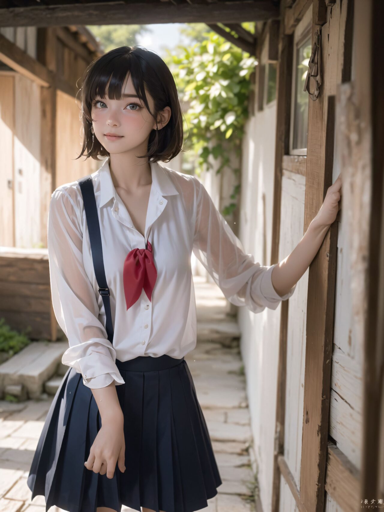 Her name is RUNA.
Her face is the cutest of all Japanese idols.
She has a natural, bewitching charm.
She has a look that is particularly popular with young male fans.
She has a child-like figure and is plump.
Her skin is beautiful, smooth and firm.
Her body is full and she has large breasts and buttocks.
She often wears see-through clothes, and you can always see part of her underwear through the see-through material.
Her clothes are loose-fitting, so they look like they could come off at any moment.
Her expression is innocent, and she looks like she's inviting men to look at her.
She seduces the hearts of the men who look at her.
She is in the middle of taking off her clothes.
She is touching her breasts.
From her appearance, it looks like she is fully prepared for sex.
In fact, in the image, her pussy is soaking wet, and even her inner thighs are wet with droplets.
Her expression shows that she is feeling embarrassed.
This image is a very erotic one that shows off her sexy appeal to the maximum.
If a man were to see it, he would probably ejaculate.

(masterpiece:1.3), (best quality:1.3),(photo-realistic:1.5),real person,
(cute girl:1.2),kawaii,idol face,(12 years old young girl:1.3),

BLAKE

Innocent pure and charming 16-year-old girl, 
Innocent, youthful expression, gentle smile, shy demeanour,

Embarrassed Idol smile,

dark deep Blue green eyes, shining with purity,
stylish short cut, delicate flow of hair, 

*
((

(masterpiece, best quality, ultra-detailed, hyper-realistic, photo-realistic, cinematic lighting, full body, solo, 4k resolution, perfect anatomy, beautifully detailed skin and fabric, soft shadows, ray tracing, intricate lighting reflections, cinematic depth of field, volumetric lighting),

A stunningly beautiful 16-year-old Japanese schoolgirl standing quietly at the aged wooden entrance of a secluded countryside school at dusk, surrounded by soft orange and pink hues of the fading sun. She wears a slightly oversized white sailor-style school uniform with a vivid red neckerchief that hangs loosely, its knot a little off-center as if hastily tied. The top of her blouse is partially unbuttoned, subtly revealing the curve of her collarbone and the top of her chest, with fabric gently pulling around her bust. Her pleated skirt is slightly ruffled and flutters lightly in the soft breeze, rising just enough to expose her smooth thighs above the hem of her white loose socks and worn brown leather loafers.

Her short black hair is glossy, layered with soft texture, and tousled slightly by the wind. Delicate bangs frame her youthful face, and a few damp strands cling subtly to her cheeks. Her eyes are deep and mysterious, dark grey with hints of melancholy violet, as if carrying unspoken emotions. She looks directly into the camera with a quiet intensity?her gaze both inviting and distant, like she?s waiting for someone but afraid they might never come. In one hand, she loosely holds an old-fashioned diary wrapped with a faded ribbon, tucked gently against her thigh, hinting at secret thoughts within.

Her body language is quiet yet suggestive: leaning lightly against the weathered doorframe with one foot up against the wood, her knees relaxed, her other hand brushing against the edge of her skirt absentmindedly. The surrounding scene is infused with nostalgic calm?moss-covered stone steps below, the edge of a rusted bicycle, and faintly glowing lanterns swinging gently from the wooden eaves above. Mist rises faintly from the fields in the distance, while soft rays from the setting sun spill through gaps in the clouds, illuminating dust motes in the air.

The camera captures her from a slightly low, diagonal angle?emphasizing her legs, the textures of her uniform, the vulnerability of the open collar, and the contemplative depth of her gaze. The entire composition evokes a delicate moment of transition: between day and night, between innocence and secret awareness, between being seen and remaining hidden. The air carries the stillness of anticipation.

(fantasy anime style, emotional storytelling composition, soft cinematic sunset color palette, ethereal yet grounded, rich background details, rural traditional school building, wooden textures, poetic mood)

BLAKE

A cinematic portrait of a young girl named RUNA standing in a narrow alleyway of a remote mountain village school area, with elements of traditional Japanese architecture. She is dressed in a slightly disheveled school uniform that clings softly to her body, the fabric slightly sheer under the golden-hour light. Her blouse is lightly wrinkled, untucked on one side, with a ribbon around her collar that has loosened naturally. Her pleated skirt catches a faint breeze, subtly lifting the hem to reveal delicate thigh-high socks and a glimpse of her bare leg.

Her expression is a mix of surprise and longing, captured as she half-turns toward the viewer with large, glistening eyes, her lips slightly parted. There's a hint of blush across her cheeks and the tip of her nose, as if caught in a moment of embarrassment or emotional confusion. A single bead of sweat glistens at her temple, catching the evening light. Her hair is short with slightly curled bangs, some strands sticking lightly to her skin, tousled by the humidity.

Her hands grip the hem of her skirt nervously, and her knees are slightly bent inward in a naturally shy stance. The viewer?s perspective is low angle, giving prominence to her face and expression, while highlighting the subtle textures of her clothing and exposed skin.

The background is enveloped in the magical twilight glow of a mountain village?aged wooden buildings with moss-covered eaves, a stone pathway damp from the afternoon mist, and distant warm light from paper lanterns hanging under the school roof's edge. Behind her, a glimpse of a closed shrine gate hints at hidden traditions. Shadows stretch softly across the alley, framing her in a quiet tension.

Soft cinematic lighting and shallow depth of field isolate her vividly from the dreamy background, while golden tones enhance the emotional contrast. Shot in hyper-realistic photographic quality, 8k detail, capturing delicate skin textures, fabric folds, the moist air and flickers of light through hanging mist. Every strand of her hair and thread of her uniform rendered with precision.

Photography notes: 50mm lens, f/1.2, soft backlight mixed with ambient side lighting. Cinematic tones. Slight chromatic aberration on background edges. Natural imperfection preserved.

High-res rendering, perfect anatomy, ultra-detailed skin, realistic facial expression, soft focus and dreamy atmosphere, professional photographic grade. Best quality, masterpiece, ultra-detailed, hyper-realistic, photo-realistic, cinematic shot, soft dreamy lighting.

Negative prompts: lowres, bad anatomy, extra limbs, blurry, watermark, signature, cartoonish, anime-style, poor quality textures, bad proportions, exaggerated anatomy, out-of-focus face, overexposed skin, distorted limbs.



):1.8),
*

Facing the camera, making eye contact, embodying childlike wonder, 

Soft, natural posture, youthful, graceful shot, 

flirtatious eyes expression,, an ideal blend of innocence and enchantment, 
Embodies the popular kawaii girl,
Elements of Lolita fashion, fresh and pure poses, exuding natural charm, 


The low angle emphasises her kawaii and highlights the fine textures of her hair and clothes, 
Natural light casts soft shadows and highlights the contours of her youthful face, 


Bringing her into sharp focus,
High resolution, detailed graphics, 
vivid colors, professional quality,


Ultra-high resolution, capturing every detail from individual strands of hair to the intricate fabrics of her costume,
Professional-grade clarity and contrast bring the vibrant colours to life,


(EasyNegativeV2:-1.5), (worst quality, low quality:-1.2),
(moles:-1.1),(spot on the skin:-1.2),(freckles:-1.3)
(bad-hands-5:-1.2), (negative_hand-neg:-1.1), 

BLAKE

beautiful detailed eyes,
(baby face:1.4),
(smile:1.4),blush,(soft and smooth skin:1.2),(oily skin:1.2),
(medium breasts:1.2),

(bangs cut, beautiful hair:1.6),braids,Headband Alice band,

concept art,
texture,Exquisite and beautiful backgrounds,
absolutely resolution, ultra detaile,intricate,
(8k:1.3),CG, unity , 2k wallpaper,absurdres,