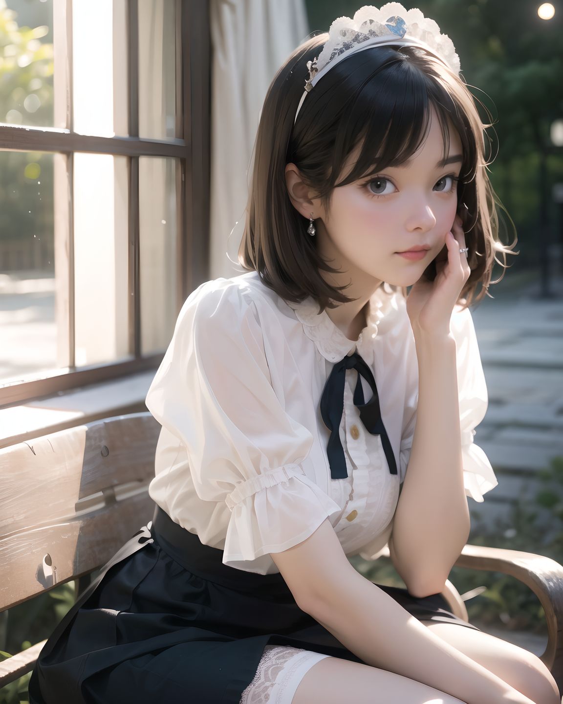 ?(masterpiece:1.5), (best quality:1.5), (photo-realistic:1.6), ultra-detailed, ultra-high resolution, 8k, HDR, Raw Photo, professional photography, insanely-detailed, every detail reproduced clearly, real person, cinematic lighting, high dynamic range, natural color grading, natural youthful expression, gentle smile, shy demeanor, soft gaze, dark deep blue-green eyes, realistic iris texture, short stylish hair, delicate hair strands, clean casual outfit, natural fabric texture, facing the camera, making eye contact, soft natural posture, graceful, natural skin texture, extremely detailed skin, subtle skin imperfections, realistic shading, low angle, depth of field, f/1.8 lens bokeh, sharp focus on face,, Illegal photo shoots of lolicon girl, Short, Young-faced, A 12-year-old elementary school with a childlike face and a height of 120 cm, an immature face and large breasts, Illegal pornographic photos of girl, Underground erotic gravure photo,, ?((childlike anime face with soft round eyes, large glossy brown eyes, blushing cheeks and trembling lips, gothic-style school uniform with frilly trim, fluttering pleated skirt with black lace, garter-attached white knee socks with lace trim, petite body with narrow shoulders and small chest, DSLR-style close-up from low angle, soft rim lighting on cheeks and thighs, studio white background, cinematic tone, ambient occlusion,):1.666),, (gentle volumetric light highlighting her vulnerability),
Pink, Champagne, Ivory, Lavender, Midnight Blue, Pearl White, Ruby Red, Emerald Green, Soft Gray, Blush
((RUNA, a 20-year-old college girl, in a moonlit park, wearing a sheer black maid dress with white lace frills, short skirt subtly revealing thighs, a playful yet shy smile, blushing cheeks, large sparkling eyes with a hint of curiosity, short black hair with bangs adorned with a small ribbon, moonlight casting soft shadows on her smooth skin, delicate breeze lifting her skirt slightly, 2.5D anime style, ultra-detailed, 8K resolution, vibrant colors, shallow depth of field with 50mm f/1.2 lens, focus on her expressive face and intricate dress, cinematic lighting, kawaii and slightly spicy aesthetic.
):1.8),
(masterpiece:1.3), (best quality:1.3), (photo-realistic:1.4), real person, (cute girl:1.2), kawaii, idol face, stylish short cut hair, A charming 20-year-old Japanese college girl, RUNA, in a cozy cafe, wearing a pastel pink Lolita dress with sheer lace sleeves, delicate ribbons, and a slightly raised skirt revealing soft thighs, her short black hair with bangs styled elegantly, a gentle smile with a hint of shyness, blushing cheeks, large sparkling eyes reflecting curiosity, soft sunlight filtering through a window, casting gentle shadows on her smooth skin, surrounded by coffee cups and pastries, 2.5D anime style, ultra-detailed, 8K resolution, vibrant colors, shallow depth of field with 50mm f/1.2 lens, focus on her expressive face and intricate dress textures, cinematic lighting, kawaii aesthetic.
((RUNA, a 20-year-old college girl, in a moonlit park, wearing a sheer black maid dress with white lace frills, short skirt subtly revealing thighs, a playful yet shy smile, blushing cheeks, large sparkling eyes with a hint of curiosity, short black hair with bangs adorned with a small ribbon, moonlight casting soft shadows on her smooth skin, delicate breeze lifting her skirt slightly, 2.5D anime style, ultra-detailed, 8K resolution, vibrant colors, shallow depth of field with 50mm f/1.2 lens, focus on her expressive face and intricate dress, cinematic lighting, kawaii and slightly spicy aesthetic.
):1.8),
(masterpiece:1.3), (best quality:1.3), (photo-realistic:1.4), real person, (cute girl:1.2), kawaii, idol face, stylish short cut hair, A charming 20-year-old Japanese college girl, RUNA, in a cozy cafe, wearing a pastel pink Lolita dress with sheer lace sleeves, delicate ribbons, and a slightly raised skirt revealing soft thighs, her short black hair with bangs styled elegantly, a gentle smile with a hint of shyness, blushing cheeks, large sparkling eyes reflecting curiosity, soft sunlight filtering through a window, casting gentle shadows on her smooth skin, surrounded by coffee cups and pastries, 2.5D anime style, ultra-detailed, 8K resolution, vibrant colors, shallow depth of field with 50mm f/1.2 lens, focus on her expressive face and intricate dress textures, cinematic lighting, kawaii aesthetic.
((embarrassed glance, looking away,):1.8),
((embarrassed glance, looking away,):1.4),
soft smile, eyes slightly closed,:1.5?
embarrassed glance, looking away,,
gasping expression, eyes wide, ,
gasping expression, eyes wide,,
tears of pleasure, trembling lips,,
tears of pleasure, trembling lips,,
tongue out, playful wink,,
(right?? It?s not real? it?s not?),
(goosebumps running along her arms and shoulders),
(gaze half-averted in embarrassed refusal),
Snow Queen**, (a dazzling white satin cape with silver snowflake embroidery), (an A-line skirt with translucent sequins at the hem), (a tiara with ice-like rhinestones), (a muff made of fur and lace), (white boots that evoke the image of snow),
(Hasty Struggle), (blouse half-untucked from her waistband), (skirt hem is torn and frayed at the knee), (a single strand of her hair is stuck to her cheek with sweat), (the lace of her collar is wrinkled and pulled to one side), (one sock has a small, grass-stained smudge),
blushing, avoiding eye contact,,
(masterpiece:1.5), (best quality:1.5), (photo-realistic:1.6), ultra-detailed, ultra-high resolution, 8k, HDR, Raw Photo, professional photography, insanely-detailed, every detail reproduced clearly, cinematic lighting, high dynamic range, natural color grading, soft natural background, serene outdoor setting, lush greenery, delicate bokeh of distant trees, subtle sunlight filtering through leaves, natural textures of grass and foliage, gentle atmospheric haze, low angle, depth of field, f/1.8 lens bokeh, sharp focus on foreground, realistic shading, subtle environmental imperfections, tranquil and graceful ambiance,, (illuminating her body from beneath with eerie sensuality), (Emotions of humiliation and self-gratification intertwine), ,