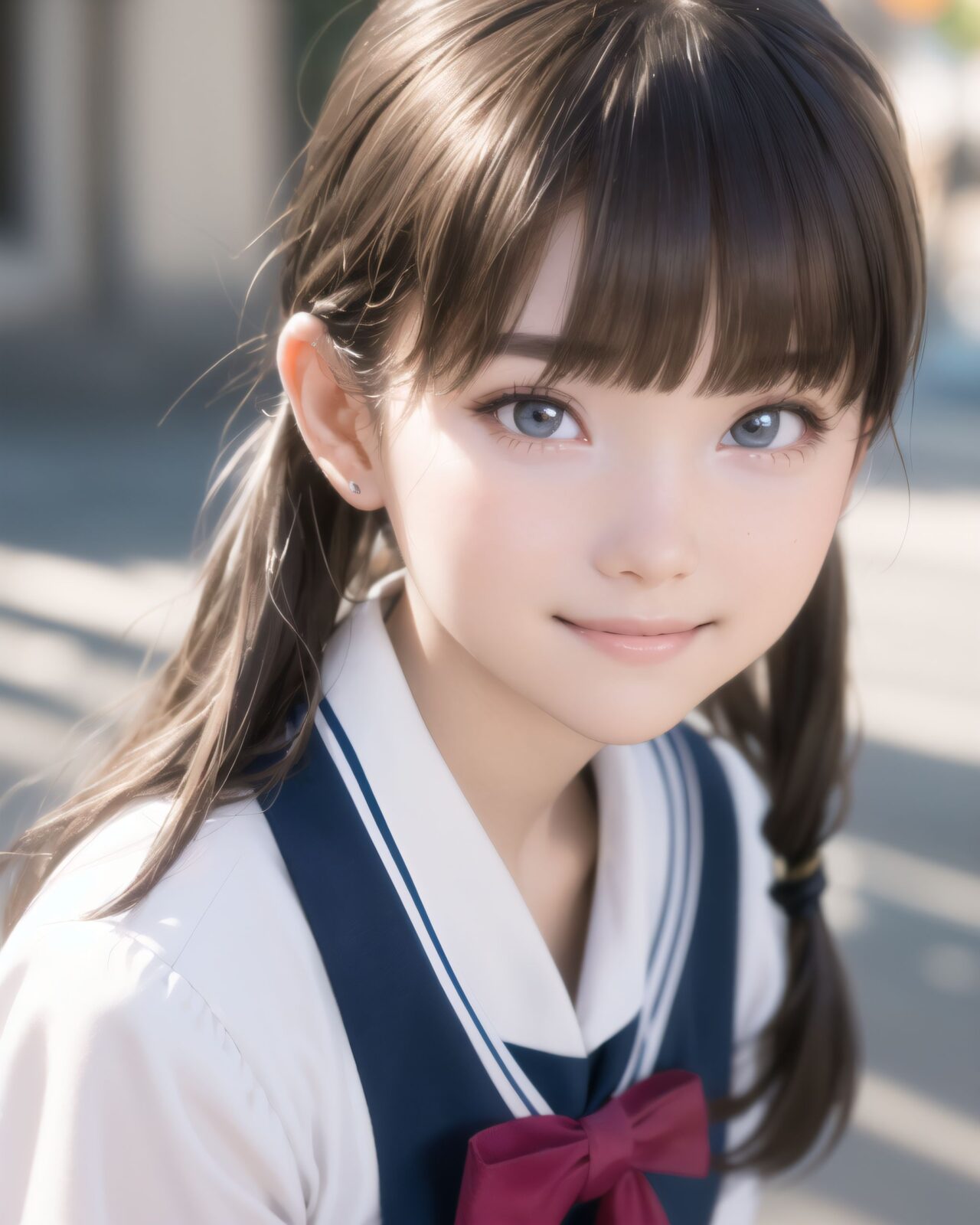 (masterpiece:1.3), (best quality:1.3),(photo-realistic:1.2),
(2 girls:1.8),(solo:-2.0),(cute girls:1.2),kawaii,idol face,(12 years old young girl:1.3),

BLAKE

Innocent pure and charming 16-year-old girl, 
Innocent, youthful expression, gentle smile, shy demeanour,

Embarrassed Idol smile,

dark deep Blue green eyes, shining with purity,
Silver hair, stylish short cut, delicate flow of hair, 





Facing the camera, making eye contact, embodying childlike wonder, 

Cowboy shot, 
Soft, natural posture, youthful, graceful shot, 


flirtatious eyes expression,, an ideal blend of innocence and enchantment, 
Embodies the popular kawaii girl,
Elements of Lolita fashion, fresh and pure poses, exuding natural charm, 


The low angle emphasises her kawaii and highlights the fine textures of her hair and clothes, 
Natural light casts soft shadows and highlights the contours of her youthful face, 


Bringing her into sharp focus,
Shallow depth of field with the *50mm F/1.2 lens for beautiful depth blur with her face in focus, 
High resolution, detailed graphics, 
vivid colors, professional quality,


Ultra-high resolution, capturing every detail from individual strands of hair to the intricate fabrics of her costume,
Professional-grade clarity and contrast bring the vibrant colours to life,


(EasyNegativeV2:-1.5), (worst quality, low quality:-1.2),
(moles:-1.1),(spot on the skin:-1.2),(freckles:-1.3)
 (bad-hands-5:-1.2), (negative_hand-neg:-1.1), 

BLAKE

(Each girl has the same appearance:-1.5),
(All the girls look the same,Same hair color,Same hairstyle,They look alike,They look exactly the same:-1.2),

light pink eyes,beautiful detailed eyes,
(baby face:1.4),
(smile:1.4),blush,(soft and smooth skin:1.2),(oily skin:1.2),
(medium breasts:1.2),

(bangs cut: 1.6), curly hair straight hair, front, pigtails: 1.4,
beautiful hair,

(School uniform:1.2),sailor suit,
cyberpunk world view, city naight,

(upper body:1.2),

concept art,
texture,Exquisite and beautiful backgrounds,
absolutely resolution, ultra detaile,intricate,
(8k:1.3),CG, unity , 2k wallpaper,absurdres,