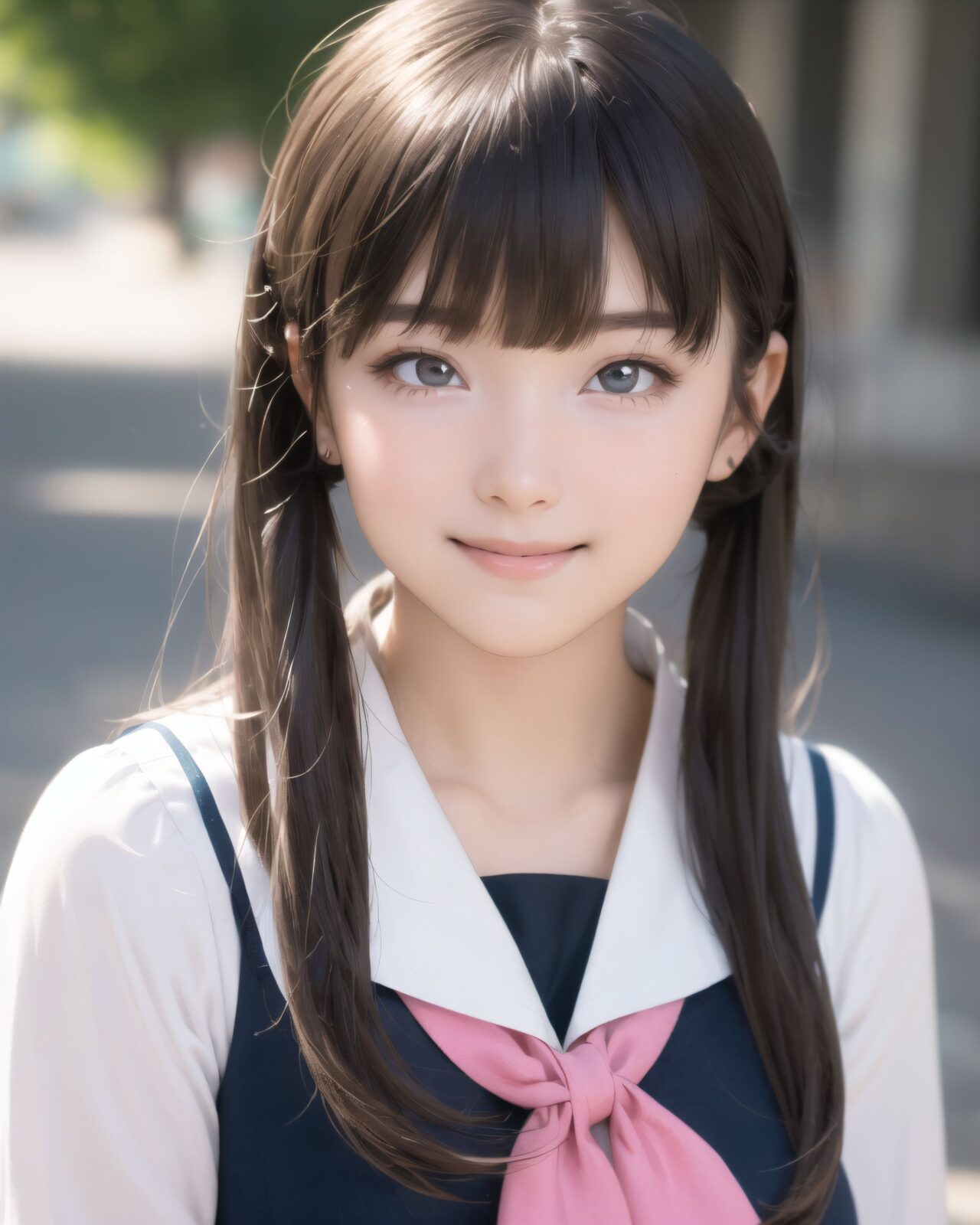 (masterpiece:1.3), (best quality:1.3),(photo-realistic:1.2),
(2 girls:1.8),(solo:-2.0),(cute girls:1.2),kawaii,idol face,(12 years old young girl:1.3),

BLAKE

Innocent pure and charming 16-year-old girl, 
Innocent, youthful expression, gentle smile, shy demeanour,

Embarrassed Idol smile,

dark deep Blue green eyes, shining with purity,
Silver hair, stylish short cut, delicate flow of hair, 





Facing the camera, making eye contact, embodying childlike wonder, 

Cowboy shot, 
Soft, natural posture, youthful, graceful shot, 


flirtatious eyes expression,, an ideal blend of innocence and enchantment, 
Embodies the popular kawaii girl,
Elements of Lolita fashion, fresh and pure poses, exuding natural charm, 


The low angle emphasises her kawaii and highlights the fine textures of her hair and clothes, 
Natural light casts soft shadows and highlights the contours of her youthful face, 


Bringing her into sharp focus,
Shallow depth of field with the *50mm F/1.2 lens for beautiful depth blur with her face in focus, 
High resolution, detailed graphics, 
vivid colors, professional quality,


Ultra-high resolution, capturing every detail from individual strands of hair to the intricate fabrics of her costume,
Professional-grade clarity and contrast bring the vibrant colours to life,


(EasyNegativeV2:-1.5), (worst quality, low quality:-1.2),
(moles:-1.1),(spot on the skin:-1.2),(freckles:-1.3)
 (bad-hands-5:-1.2), (negative_hand-neg:-1.1), 

BLAKE

(Each girl has the same appearance:-1.5),
(All the girls look the same,Same hair color,Same hairstyle,They look alike,They look exactly the same:-1.2),

light pink eyes,beautiful detailed eyes,
(baby face:1.4),
(smile:1.4),blush,(soft and smooth skin:1.2),(oily skin:1.2),
(medium breasts:1.2),

(bangs cut: 1.6), curly hair straight hair, front, pigtails: 1.4,
beautiful hair,

(School uniform:1.2),sailor suit,
cyberpunk world view, city naight,

(upper body:1.2),

concept art,
texture,Exquisite and beautiful backgrounds,
absolutely resolution, ultra detaile,intricate,
(8k:1.3),CG, unity , 2k wallpaper,absurdres,