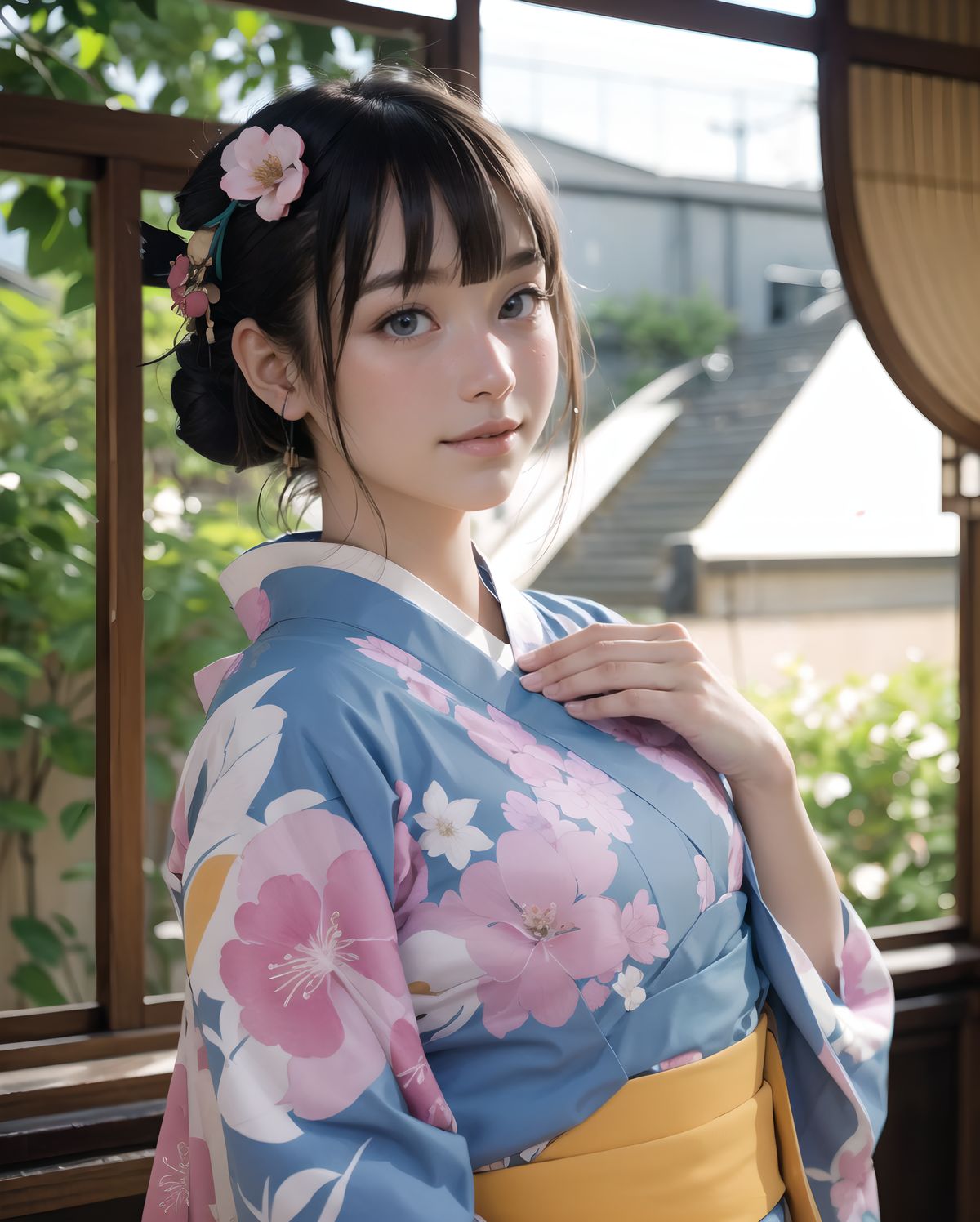 (A translucent beautiful attractive face and figure neat and clean pretty elementary school students young girl,18yo:1.6),(embarrassed smile:1.2),
(idol face:1.6),(beautiful medium breasts), She wears her hair in a youthful style and possesses a cute face, Though slightly embarrassed, (bridge of the nose, high nose:1.2),
(4k, ultra high res, best quality, masterpiece:1.2), (photo realistic:1.4), (studio lighting),exceptionally detailed RAW color photo, professional-grade photograph,
(Photos for infantile tastes:1.6),
(Young girl standing, relaxing, sexy pose with knees open, childish body: 1.5),
**
(
1girl,
(kimono:1.7), new year, kanzashi, wide sleeves, short hair with long locks, pink kimono, smile, red flower, plum blossoms, cherry blossoms, bamboo, pink flower, long sleeves, furisode, year of the dragon, hair ornament, japanese clothes, falling petals, falling leaves, black eyes, hand up, branch, hair flower, open mouth, sakuramon, hand fan, holding, floral print, looking at viewer, happy new year, holding fan, fur trim, chrysanthemum, black hair, chinese zodiac, flower, petals, parted bangs, bird, dragonfly, standing, leaf
:1.9),
**
BLAKE
(A 16-year-old fairy girl with an innocent subtle sunlight filtering through sheer curtains. A gentle, serene expression on her face, creating a homely, comforting atmosphere),
her innocent expression, gentle smile, shyness,
shy idol-like smile,
dark, deep blue-green eyes that radiate a pure brilliance,
silver hair, stylish short haircut, delicate hair flow,
a look into the camera, a look that meets the eye, embodying the wonder of a child,
close-up shots,
soft, natural poses, youthful and elegant shots,
a mischievous look, an ideal fusion of innocence and charm,
embodying the popular kawaii girl,
elements of Lolita fashion, fresh and pure poses, exuding natural charm,
emphasizing her cuteness from a low angle and bringing out the delicate texture of her hair and clothes.
Soft natural light casts a soft shadow, bringing out the contours of her youthful face.
making her stand out clearly.
The shallow depth of field of the 50mm f/1.2 lens creates beautiful depth of field blur with her face in focus.
High resolution, detailed graphics,
vibrant colors, professional quality,
ultra-high resolution, every detail is reproduced clearly, from the individual strands of hair to the intricate weave of the costume.
The vivid contrast of the professional-quality image brings the vivid colors to life.
BLAKE
A high detail illustration of a young Japanese girl with a **shy yet curious expression**.
Her expression should convey a sense of hesitant curiosity, as if she is trying to understand her own emotions of nervousness and excitement. Her cheeks should be flushed lightly, and her eyes should have a gentle sparkle, hinting at both her hesitation and her playful desire to show herself.
She wears a revealing summer dress with **lace details** that peek out, adding an element of innocent allure. Her hands should be placed near her neckline, **gently pulling the fabric aside as if to reveal more of her chest**, but with a sense of hesitation that conveys her mixed feelings. Her pose should be slightly twisted, suggesting vulnerability while also giving a hint of confidence as if she is trying to overcome her shyness.
The focus should be on her **facial expressions?soft, sparkling eyes, flushed cheeks, and a tiny, nervous smile** that shows her internal conflict between wanting to be daring and feeling hesitant. Her posture should feel both reserved and exploratory, making it appear that she is testing her own boundaries.
The illustration should be rendered in a **2.5D anime-inspired art style**, with bright and vibrant colors. The emphasis should be on capturing the moment of emotional conflict, balancing innocence with a daring, yet unsure charm. The setting should be simple, allowing the focus to remain on her actions and expressions, and ensuring that the sense of charm and playfulness is at the forefront.
BLAKE
A high detail illustration of a young Japanese girl with a shy yet funy expression, She should look as if she is caught in an emotional mix of nervousness and excitement, her cheeks flushed deeply, and her eyes wide with a hint of tears welling up, reflecting her vulnerability and hesitation. reflecting her playful desire to show herself, but now with an added layer of innocence and reluctance.
She has long black hair that falls past her shoulders and wears a slightly revealing summer dress. Her hands should be positioned near her chest, as if holding her dress up to cover herself, creating a sense of both self-consciousness and wanting to reveal. She should also be lifting the hem of her dress just enough , adding to the tension between innocence and boldness. Her body language should emphasize a mix of defensiveness and thrill, similar to someone caught between wanting to hide and wanting to be seen.
The illustration should focus on her **facial expressions?wide eyes with tears, flushed cheeks, and a slightly trembling, unsure smile**, capturing the tension between her desires and her hesitation. The anime-inspired art style should use bright, vibrant tones, bringing out her emotional conflict while keeping the overall atmosphere charming and a bit playful.