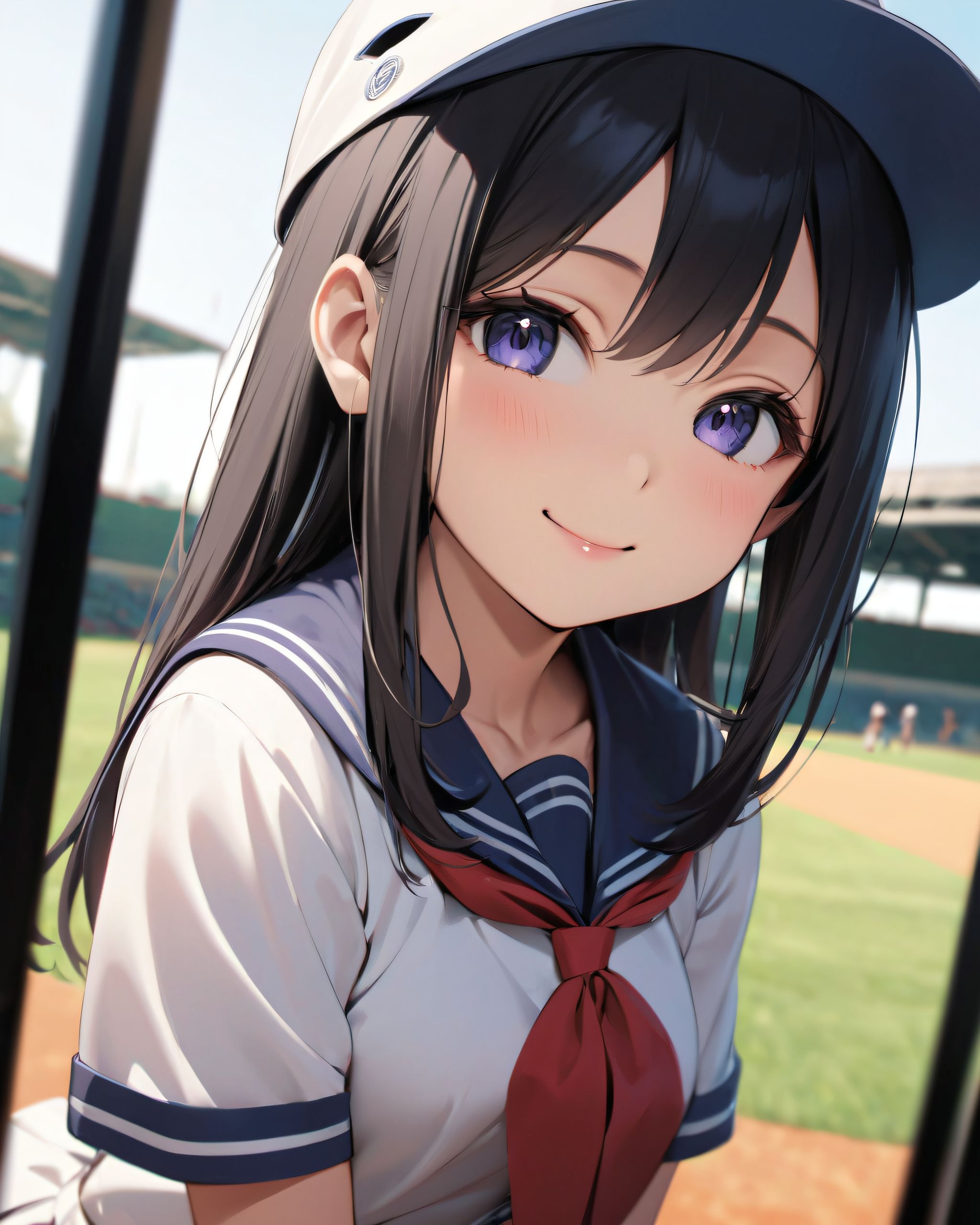 A translucent japanese beautiful attractive and childish face and figure neat and clean pretty school girl,
(beautiful medium breasts:1.6), clad in a school uniform, She wears her hair in a youthful style and possesses a cute face,
((dynamic angle shot):1.26),

(She is in baseball ground put on uniuform:1.7), (she is embarrassed),
(Baseball helmet:1.2),

(4k, ultra high res, best quality, masterpiece:1.2), (photo realistic:1.4), (studio lighting),exceptionally detailed RAW color photo, professional-grade photograph,(4k, ultra high res, best quality, masterpiece:1.2), (photo realistic:1.4), (studio lighting),exceptionally detailed RAW color photo, professional-grade photograph,



dynamic angle,(leaning forward),
moderately normal perky breasts, happiness, depth of field, girl's mind world,

a gentle light illuminates the many items in the room.
The girl is wearing a confident smile.
The whole screen is a scene where extasy elements and her erotic-kawaii charm fuse together.


A high detail photo of a young Japanese girl with a shy yet overwhelmed expression, similar to the character in the reference image.
She should look as if she is caught in an emotional mix of nervousness and excitement, her cheeks flushed deeply, and her eyes wide with a hint of tears welling up, reflecting her vulnerability and hesitation.
The character is named **Miseru-ko**, reflecting her playful desire to show herself, but now with an added layer of innocence and reluctance.

She has long black hair that falls past her shoulders,


The photo should focus on her **facial expressions?wide eyes with tears, flushed cheeks, and a slightly trembling, unsure smile**, capturing the tension between her desires and her hesitation. The anime-inspired art style should use bright, vibrant tones, bringing out her emotional conflict while keeping the overall atmosphere charming and a bit playful.